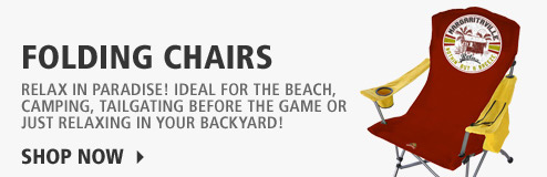 New Margaritaville Folding Chairs for tailgating, the beach or relaxing in your backyard!
